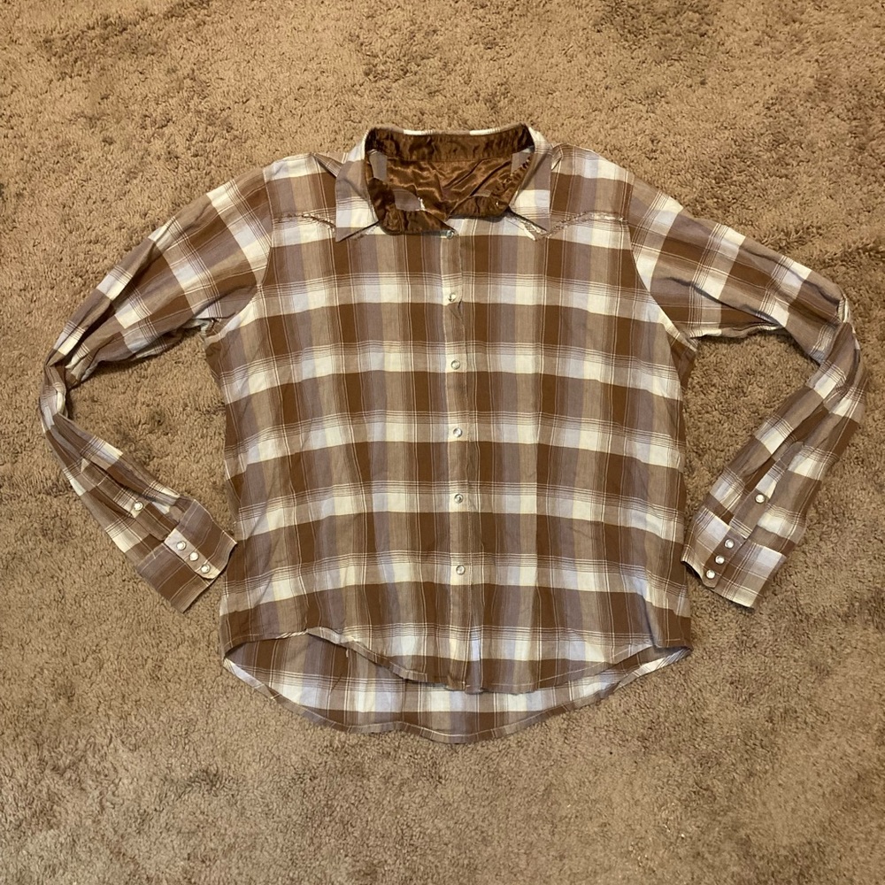 Twenty X 20X Tailored Pearl Snap Button XL Shirt